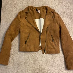 Faux suede jacket